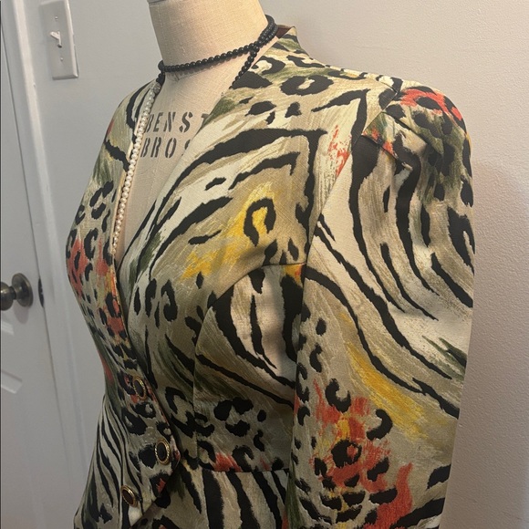 Vintage Animal Print Blazer - XS - Picture 2 of 16